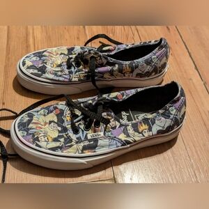 RARE Vans X Disney Villains Vans Authentic Sneakers Size Womens 5.5 Mens 7.0